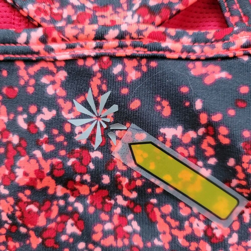 Athleta Racerback Tank Top with Built‑In Bra XXS Pink/Red Speckle - Picture 6 of 9